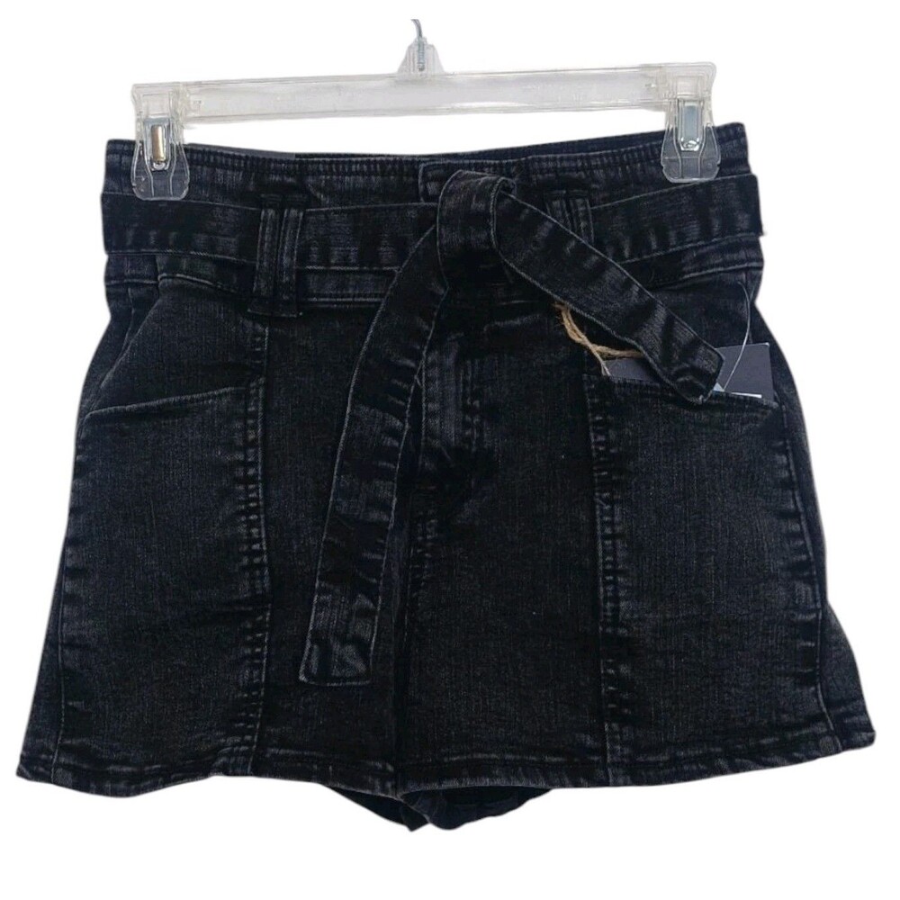 Indigo Rein Juniors Size 3 Shorts Black Mom Super High Rise Waisted Demin 3/25